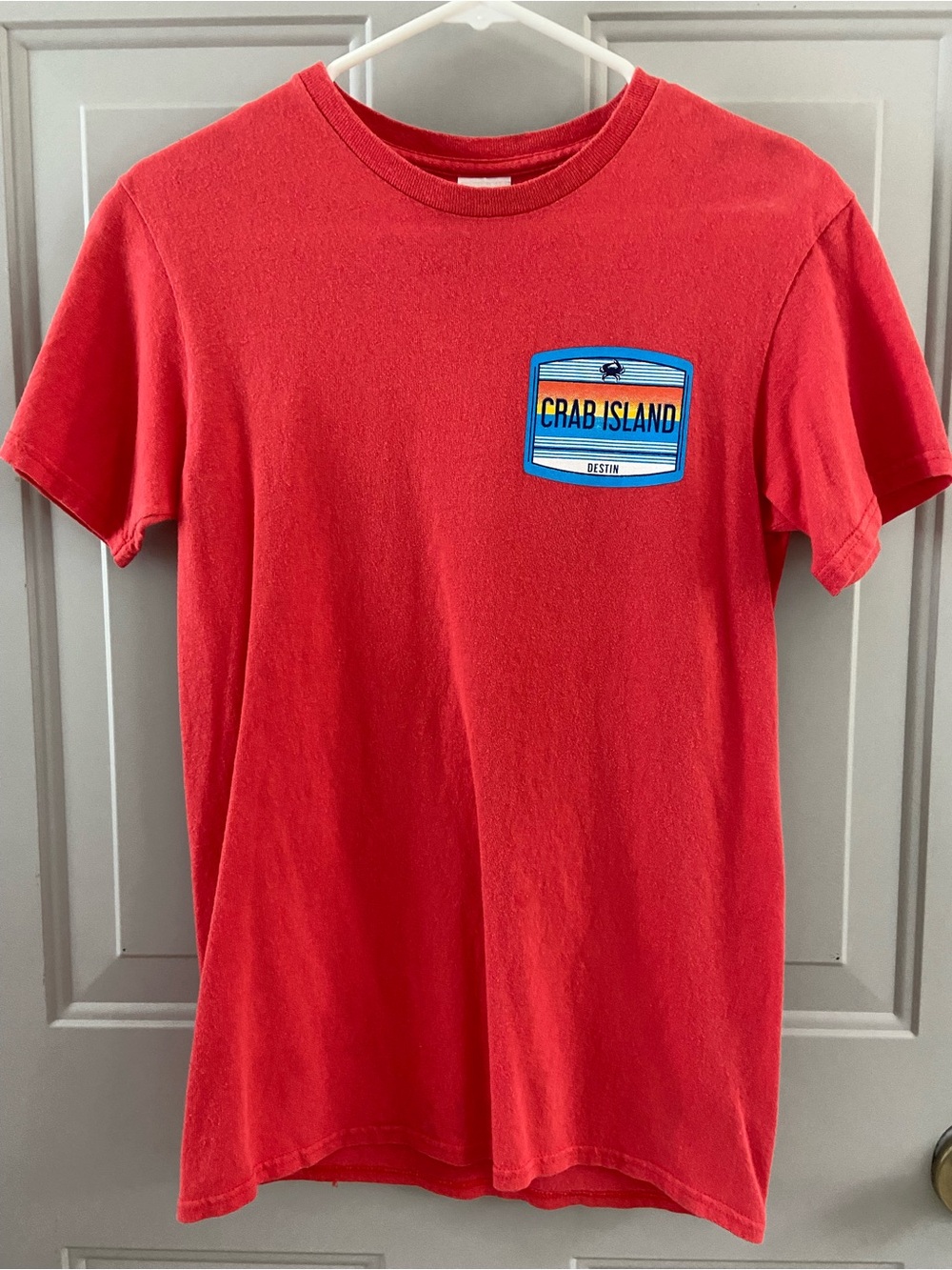 Destin Crab Island Red Short-Sleeve Men's Tee